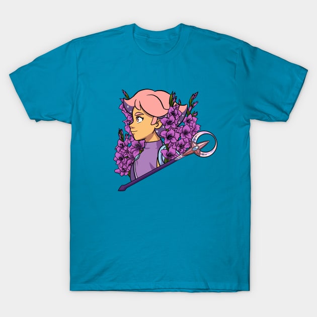 Gladiolus Glimmer T-Shirt by NightGlimmer